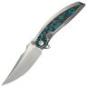 Нож WE Knife Quinseris satin сталь M390 рукоять Beadblast Ti/Arctic Storm FatCarbon (WE23093-4)