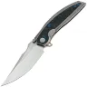 Нож WE Knife Quinseris satin сталь M390 рукоять Beadblast Ti/Arctic Storm FatCarbon (WE23093-4)