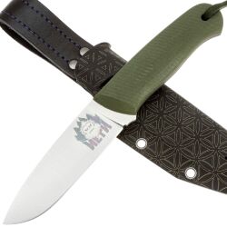 Нож 7 Ножей Йети Гибрид конвекс сталь AUS-10co рукоять Olive G10