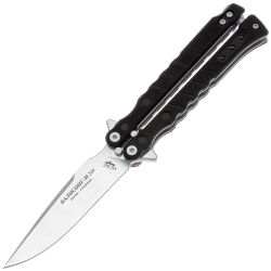Нож-бабочка НОКС Балисонг М210 сталь AUS-8 рукоять Black G10 (210-180401)