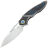 Нож Rike Knife 1902s сталь M390 рукоять Titanium/Blue CF