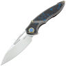 Нож Rike Knife 1902s сталь M390 рукоять Titanium/Blue CF