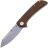 Нож Sencut Fritch stonewash сталь 9Cr18MoV рукоять Dark Brown Matrix Micarta (S22014-3)