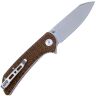 Нож Sencut Fritch stonewash сталь 9Cr18MoV рукоять Dark Brown Matrix Micarta (S22014-3)