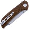 Нож Sencut Fritch stonewash сталь 9Cr18MoV рукоять Dark Brown Matrix Micarta (S22014-3)