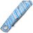 Нож Real Steel Luna Boost satin сталь N690 рукоять Wind Of Change Titanium (7071TC08)
