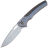 Нож WE Knife Exciton beadblast сталь CPM-20CV рукоять Gray Ti/Twill CF spacer