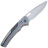 Нож WE Knife Exciton beadblast сталь CPM-20CV рукоять Gray Ti/Twill CF spacer