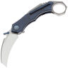 Нож WE Knife Tayra satin сталь M390 рукоять Blue Titanium (WE24069-3)