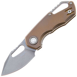 Нож MKM Isonzo Clip Point сталь M390 рукоять Bronze Titanium (FX03M-3TBR)