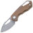 Нож MKM Isonzo Clip Point сталь M390 рукоять Bronze Titanium (FX03M-3TBR)