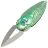 Нож Rike Knife Cicada сталь M390 рукоять Gold/Green Ti