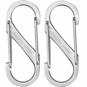 Карабин Nite Ize S-Biner Dual Carabiner #1 Stainless 2 pack (SB1-2PK-11)  (SB1-2PK-11)