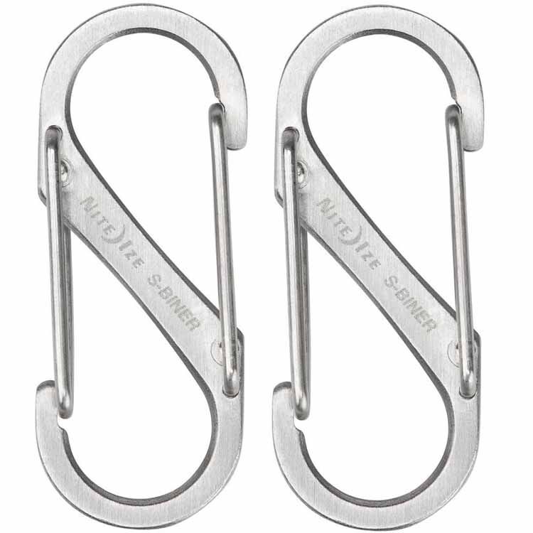 Карабин Nite Ize S-Biner Dual Carabiner #1 Stainless 2 pack (SB1-2PK-11)