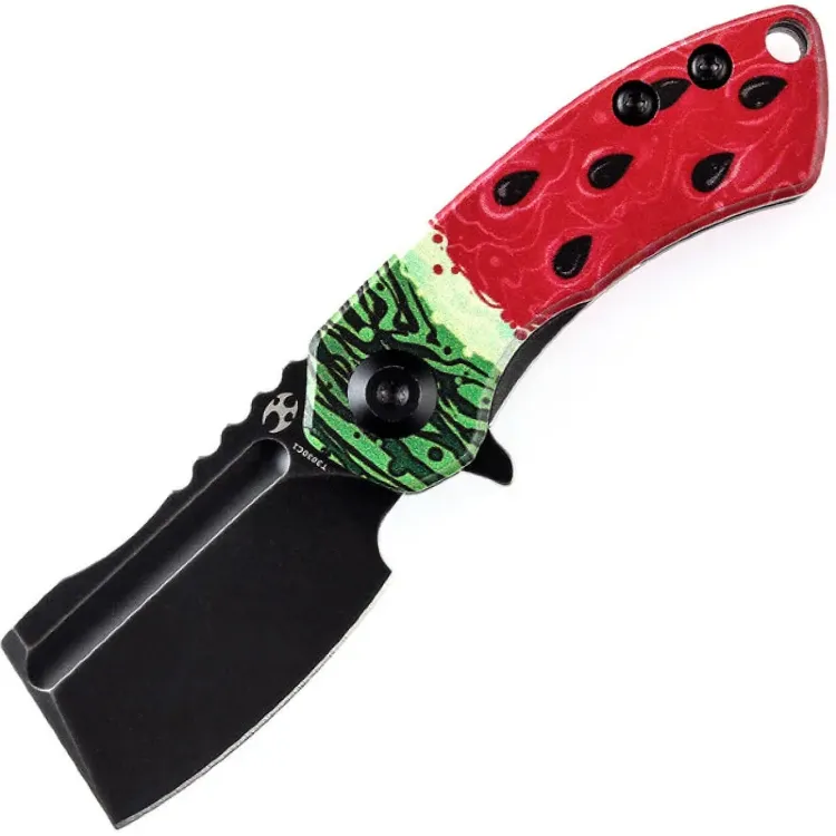 Нож Kansept Mini Korvid blackwash сталь 154CM рукоять Watermelon G10