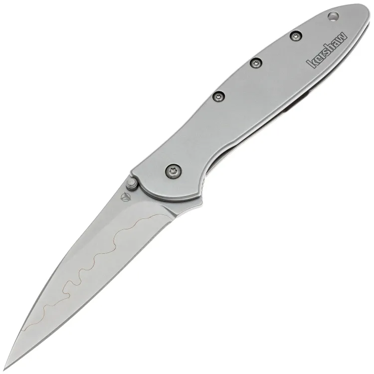 Нож Kershaw Leek beadblast сталь 14C28N/D2 рукоять Stainless Steel (1660CB)