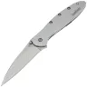 Нож Kershaw Leek beadblast сталь 14C28N/D2 рукоять Stainless Steel (1660CB)