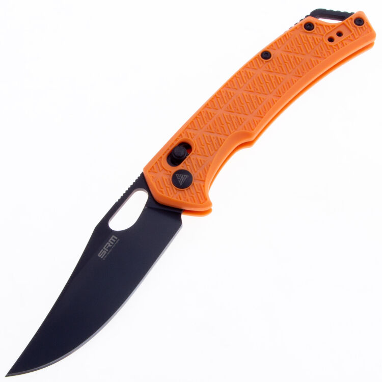 Нож SRM 9201-PJ Blackwash сталь 8Cr13MOV рукоять Orange FRN