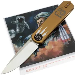 Нож Steelclaw Гагарин-02 сталь VG10 рукоять Bronze Aluminium
