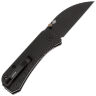 Нож We Knife Banter Wharncliffe blackwash сталь S35VN рукоять Black Burlap Micarta (WE19068J-1)