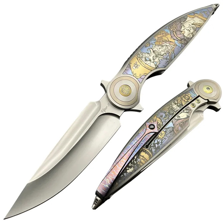 Нож Rike Knife Viper Special edition сталь M398 рукоять Titanium