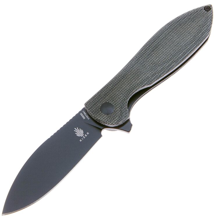 Нож Kizer Infinity Black сталь N690 рукоять Black Micarta