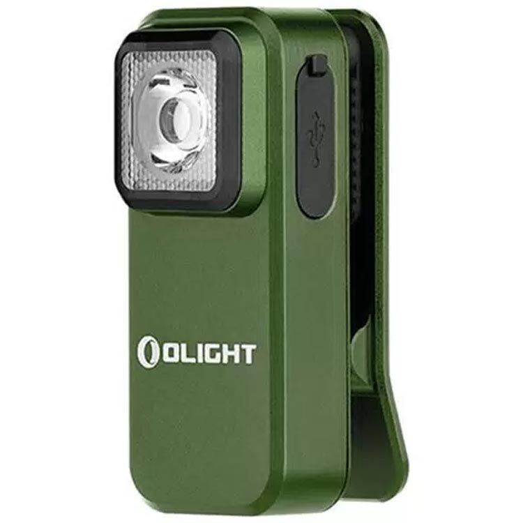 Фонарь Olight Oclip Green Luminus SST20/Red холодный белый