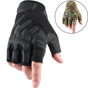 Перчатки тактические WTACTFUL Fingerless SWAT Tactical Gloves (L, Black) (B53)