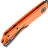 Нож Real Steel Luna Phantom Flipper Liner Lock blackwash сталь D2 рукоять Orange G10 (7007OB)