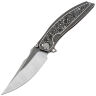 Нож WE Knife Quinseris satin/stonewash сталь M390 рукоять Grey Ti/Aluminum Foil CF (WE23093-3)