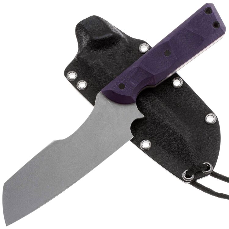 Нож Волчий Век Карачун сталь 95X18 WA рукоять Purple G10