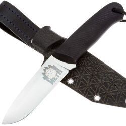 Нож 7 Ножей Йети Гибрид конвекс сталь N690 рукоять Black G10