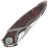 Нож Rike Knife 1902s сталь M390 рукоять Titanium/Red CF