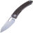 Нож Maxace Black Mirror Bronze stonewash сталь M390 рукоять Ti/Carbon Fiber