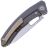 Нож Maxace Black Mirror Bronze stonewash сталь M390 рукоять Ti/Carbon Fiber