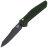Нож Benchmade Osborne Auto Black сталь S30V рукоять Green Aluminium (9400BK)