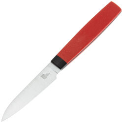 Нож кухонный Owl Knife Овощной P80 сталь N690 рукоять красный G10
