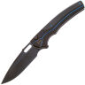 Нож WE Knife Exciton blackwash сталь CPM-20CV рукоять Black Ti/Twill CF spacer