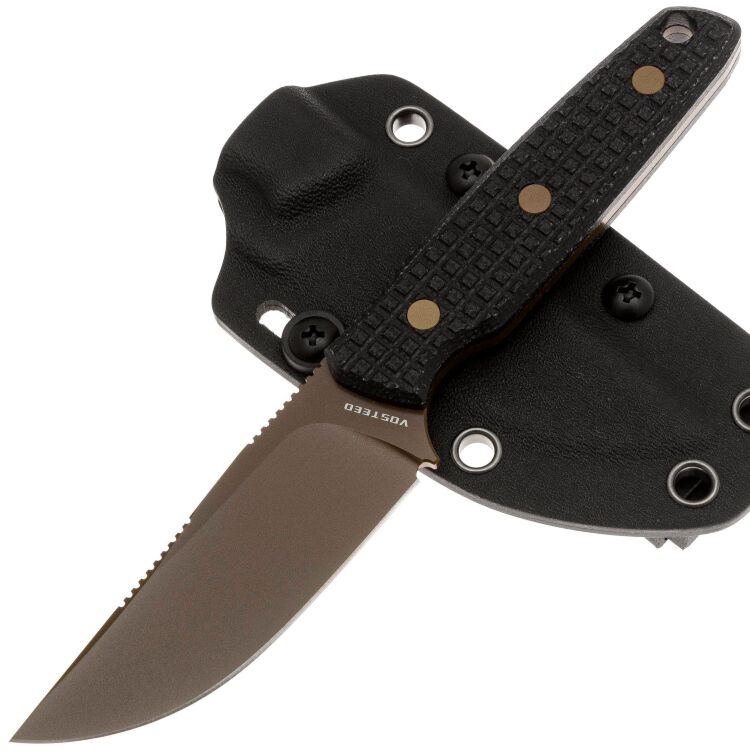 Нож Vosteed Mink copper dune сталь 14C28N рукоять Black frag G10