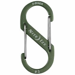 Карабин Nite Ize S-Biner Dual Carabiner #3 Olive Aluminum (SBA3-08-R6)