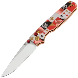Нож Kizer Original 2 Christmas collection сталь 14C28N рукоять G10