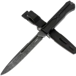 Нож Mr.Blade Leshiy blackwash сталь AUS-8 рукоять Black Elastron