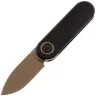 Нож Vosteed Corgi-V copper dune сталь 14C28N рукоять Black Aluminum