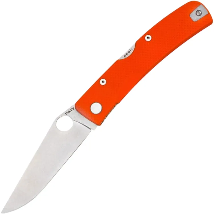 Нож Manly Peak сталь 154CM рукоять Orange G10