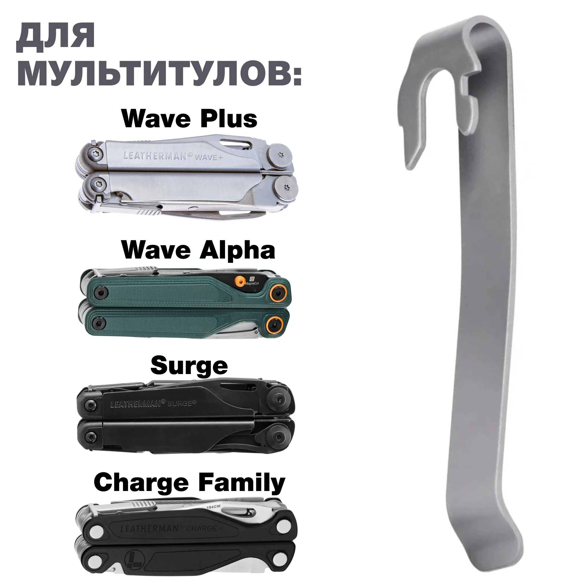 Клипса для Leatherman Wave Plus, Charge и Surge — Quick-Release