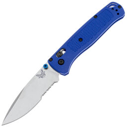 Нож Benchmade Bugout Serrated сталь S30V рукоять Blue Grivory (535SCP)