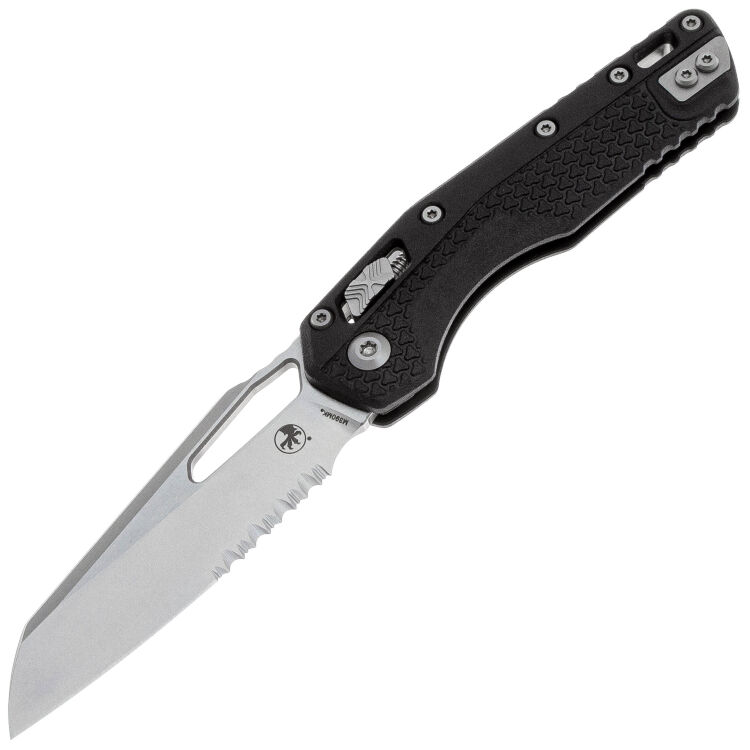 Нож Microtech MSI Ram-Lok PS stonewash сталь M390MK рукоять Black Tri-Grip Polymer (210T-11PMBK)
