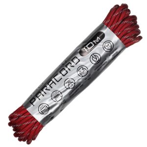 Паракорд CORD 550 световозвращающий Red 10м 