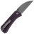 Нож WE Knife Banter Wharncliffe stonewash сталь S35VN рукоять Purple Canvas Micarta (WE19068J-2)