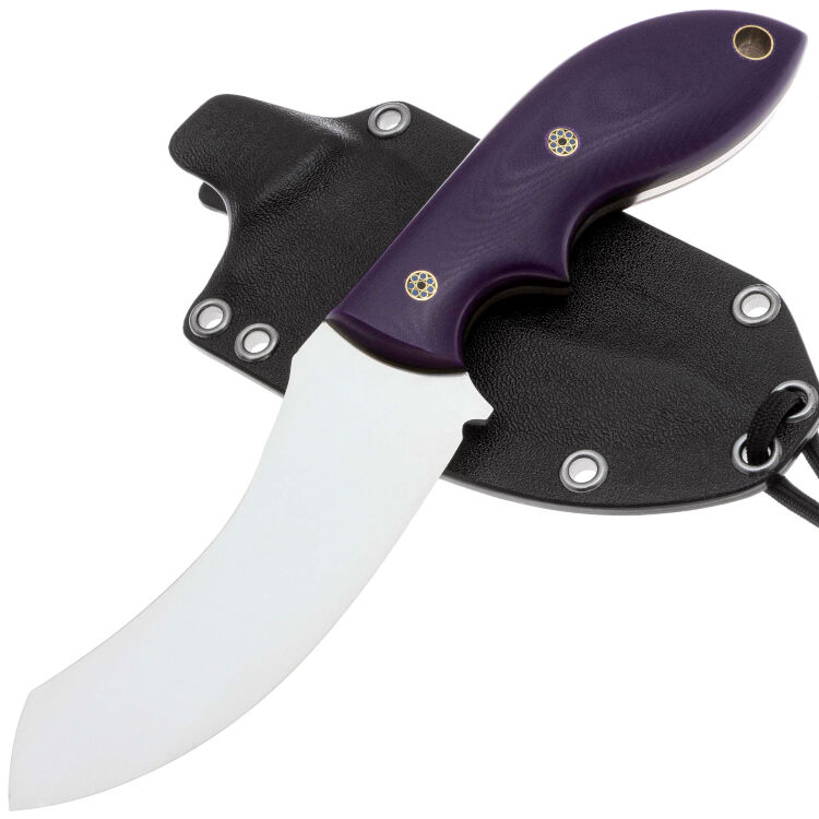 Нож Волчий Век Кондрат-10 сталь M398 WA рукоять Purple G10